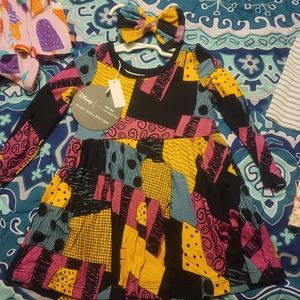 Little sleepies Sally dress & bow